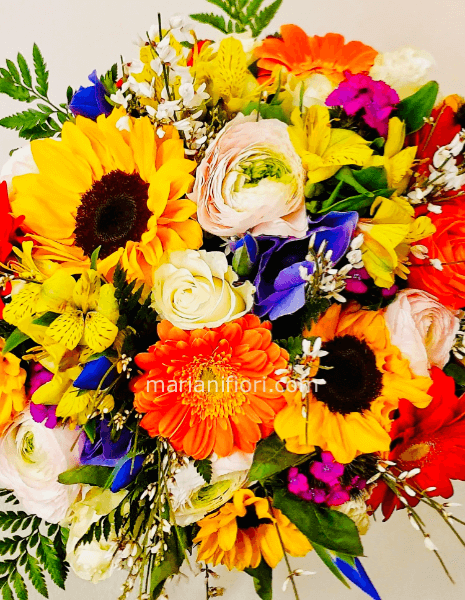 Bouquet arcobaleno